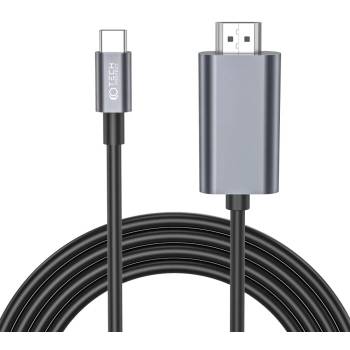 Tech-Protect ultraboost cable type-c to hdmi 4k 60hz 200cm black (9490713934753)