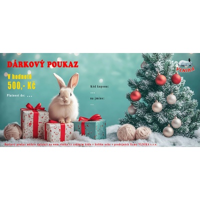 VLNIKA Dárkový poukaz Varianta: 500 vánoce