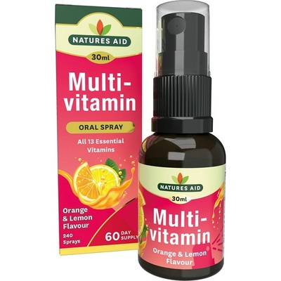 Natures Aid Multivitamin Daily Oral Spray Lemon & Orange 30 ml