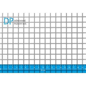 Děrovaný plech pozinkovaný Qg 10-12 (tl. 1,00 x 1250 x 2500 mm), jakost DX51D+Z