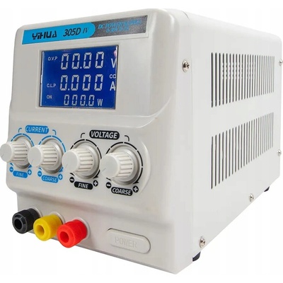 Laboratorní napájecí zdroj Yihua 305D-IV, nastavitelný DC, spínaný, 30V 5A, DC LED