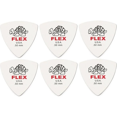 Dunlop 456R 0.50 Tortex Flex Triangle SET Перце за китара (456R50-6PACK-SET)