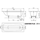 Kaldewei Saniform Plus 170 x 73 cm 112900010001