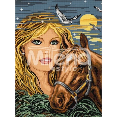 Milena Style Пълнолуние - Печатана Aida 14 ct без конци