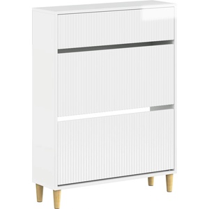 vidaXL Шкаф за обувки ARNHEM 78 x 24 x 103 см Инженерна дървесина (896659)