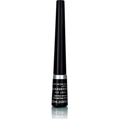 Rimmel Exaggerate Eyeliner tekuté oční linky 100% Black 2,5 ml – Zboží Dáma