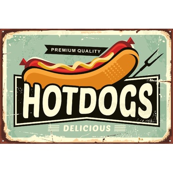 DIMEX ART s. r. o Флизелинов фототапет табела - хотдог 375 x 250 см