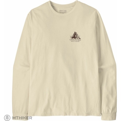 Patagonia L/S Chouinard Crest Responsibili-Tee tričko birch white