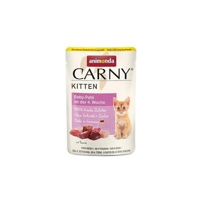 Carny Kitten Baby Paté hovězí a kuře 85 g