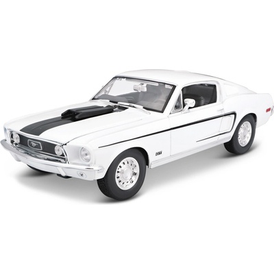 Maisto Model autaFord Mustang GT Cobra Jet 1968 bílá 1:18