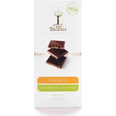 Health Link Balance DIA Čokoláda horká pomaranč sladená maltitolom a stéviou 85 g