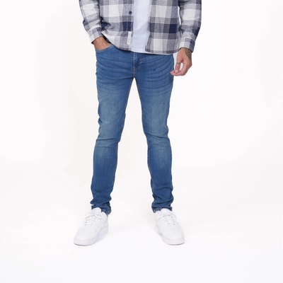 Firetrap Мъжки дънки Firetrap Firetrap Skinny Jeans Mens - Mid Blue