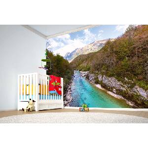 DIMEX ART Самозалепваща се флизелинова фототапета река соча, словения 375 x 250 см