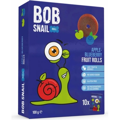Šnek Bob ovocné rolky jablko borůvka 100 g