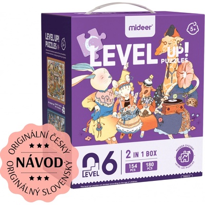 Mideer Level Up! 06 Zvířátka a sny 2v1 154 a 180 dílků