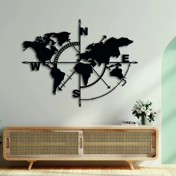 Image 1 of Decono Метална Декорация Посоките на Света