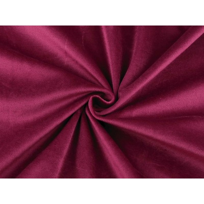 Samet / velvet hladký šíře 280 cm Varianta: 4 (245 g/m²) vínová, Balení: 1 m