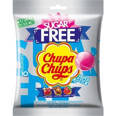 Chupa Chups Sugar Free lízátka 110 g