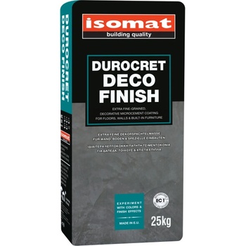 ISOMAT DUROCRET-DECO FINISH - Jemnozrnná, dekoratívna, mikrocementová stierka na podlahu a steny Farba: Biela, Hmotnosť: 25 kg
