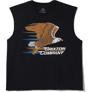 Brixton Мъжки потник с широка презрамка Brixton Free Muscle Tank Top - Black Worn Wash - размер XXL (216-7382-0115)