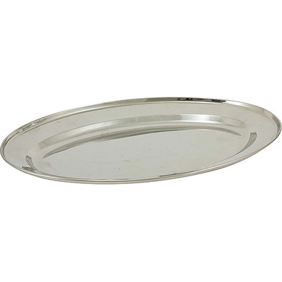 HOME ELEMENTS Nerezový oválný tác 40 cm