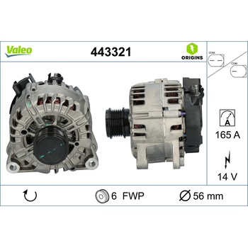 Alternátor VALEO 443321