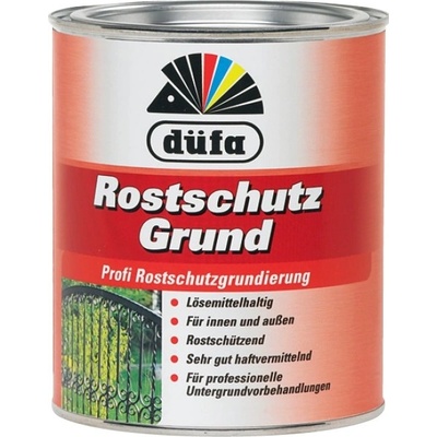 Dufa Antikorozní základní bezaromátová barva AZ Rostschutzgru RAL 3009 oxidově červená 2,5L