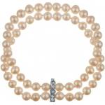 Swan Гривна със сладководни бели перли R018 Swan