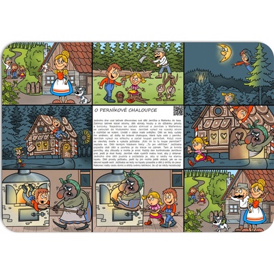 PokojovaDekorace.cz prostírání s audionahrávkou 109 Perníková chaloupka 43x30cm
