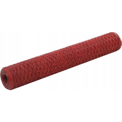 zahrada-XL Pletivo ke kurníku ocel PVC vrstva 25 x 1 m červené