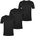 Donnay Мъжка тениска Donnay Three Pack V Neck T Shirt Mens - Black