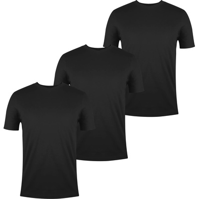 Donnay Мъжка тениска Donnay Three Pack V Neck T Shirt Mens - Black