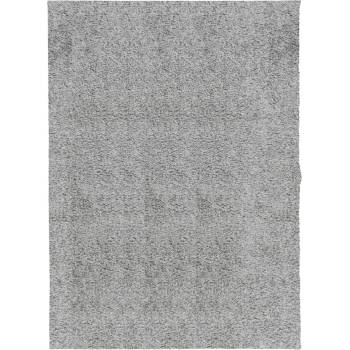 Шаги килим с дълъг косъм, модерен, сив, 140x200 см