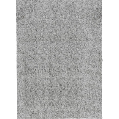 Шаги килим с дълъг косъм, модерен, сив, 140x200 см