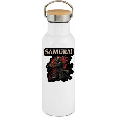 123TRIKO termoska Samuraj v květinovém boji, samurajský potisk 500 ml