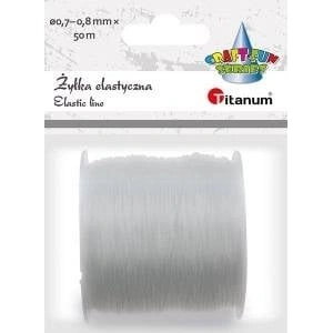 TITANUM Craft-Fun Series Decorative Fishing Line Flexible Vein 0.7-0.8mm/50m Transparent