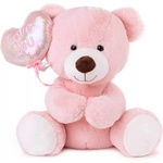 Amek Toys ПЛЮШЕНО МЕЧЕ С БАЛОН - СЪРЦЕ 2 ЦВЯТА 22 СМ - armtoys
