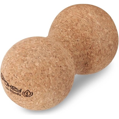 Spokey DOUBLE OAK Dvojitý masážní míček, korkový