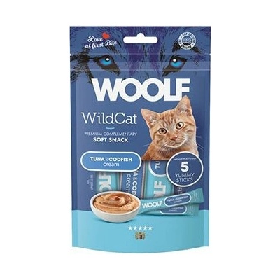 WOOLF WildCat Cream Regular Tuna&Codfish 5 x 14 g