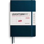 Leuchtturm1917 372712 Weekly Calendar Medium (A5) 2026, Deep Sea, English (372712)