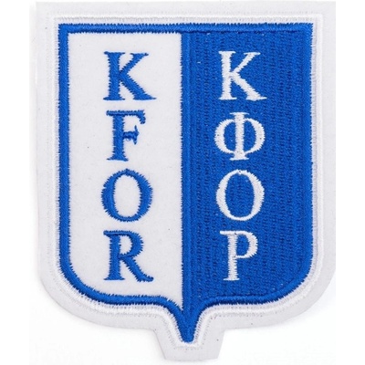 Nášivka originálna KFOR - modrá-biela