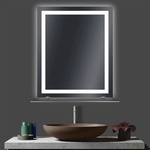 Lidiya Mirror Огледало за баня LED осветление и рафт LM Veiled Light 700×500мм