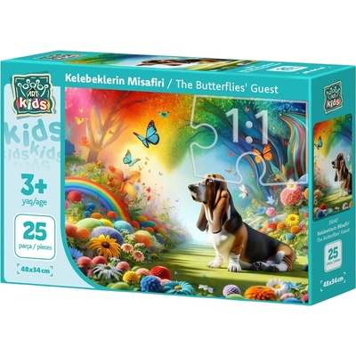 Art Puzzle Детски пъзел Art Puzzle от 25 XXL части - Пеперудените гости (35047)