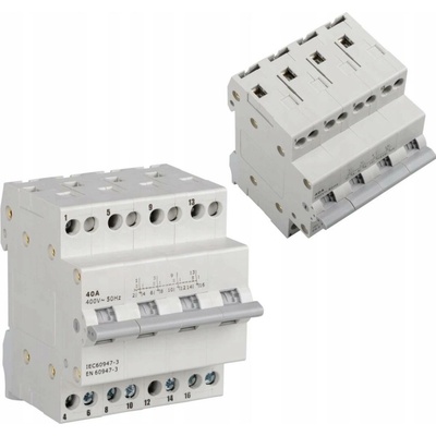 Kanlux instalační přepínač IDEAL síť/agregát I-0-II KCS-40A/4P 40A