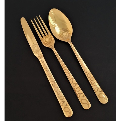 Herdmar Комплект прибори за хранене oslo № 5" - 36 части - позлатени, гравирани (-082-3036-0117-190-3717)