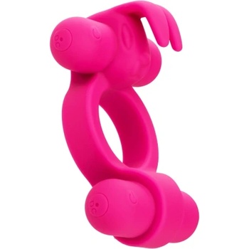 CalExotics Пенис пръстен с 2 вибриращи булета Rockin Rabbit