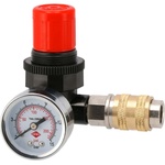 Airpress Редуциращ вентил 1/4" 12 bar с манометър и бърза връзка 1/4" 4300201 (4300201)