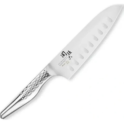 KAI Nôž Santoku Sekimagoroku Shoso 16,5 cm / Duté výbrusy / Nerezová oceľ 5CR15MoV / 56 HRC / 134 g (AB-5157)