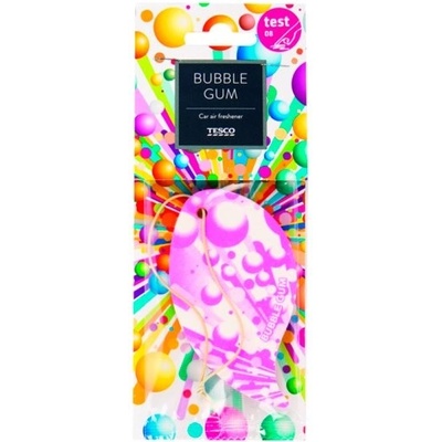 Tesco Osviežovač závesná karta Bubble Gum