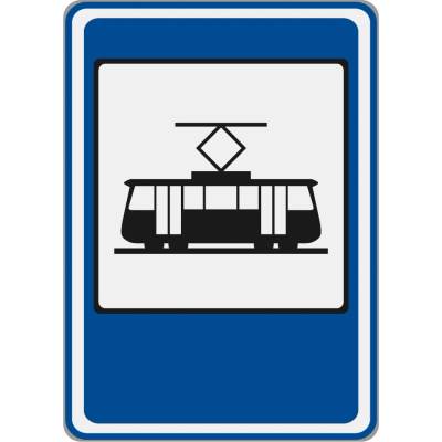 Dopravní značka IJ4d Zastávka tramvaje